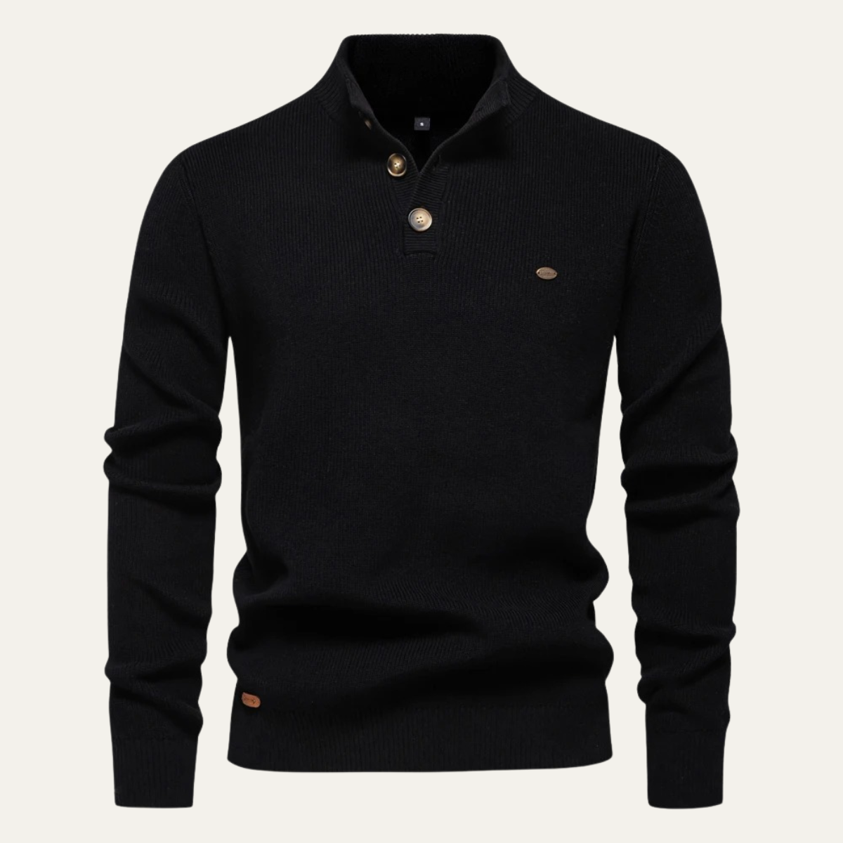 Warm Mens Crew Neck Turtleneck Pullover Sweater