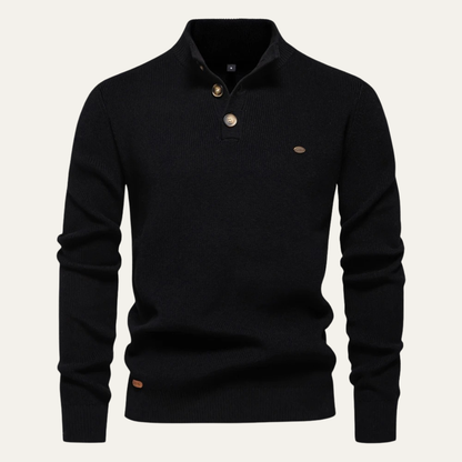 Warm Mens Crew Neck Turtleneck Pullover Sweater