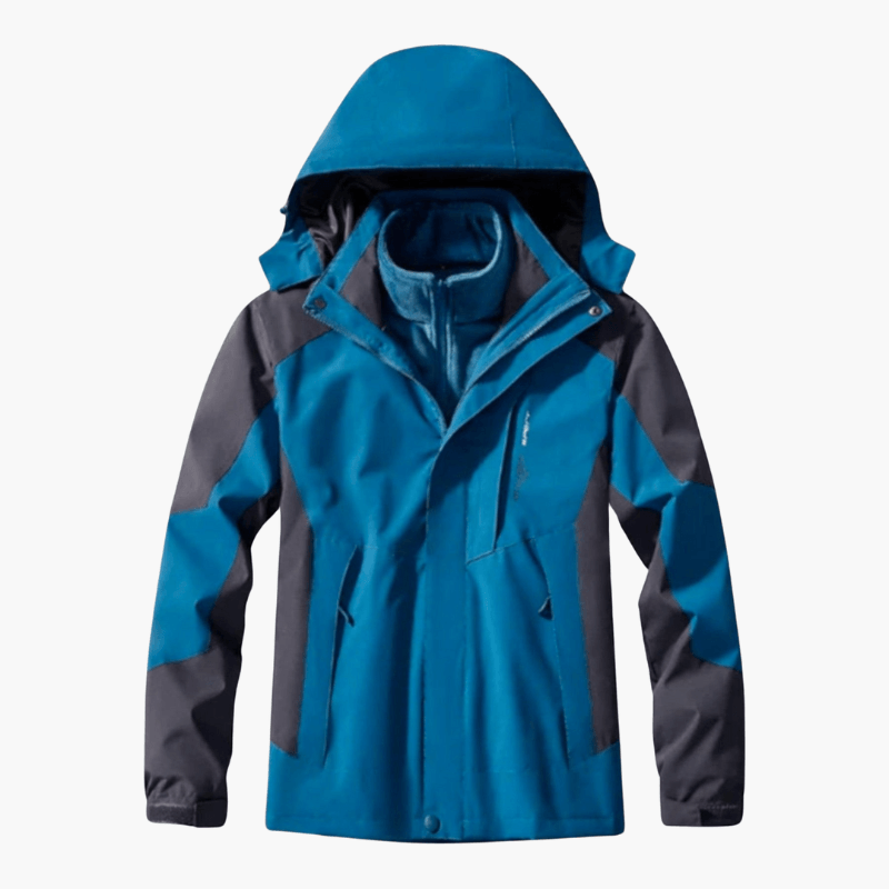 Waterproof Men's Zip Up Hoodie Coat with Pockets
