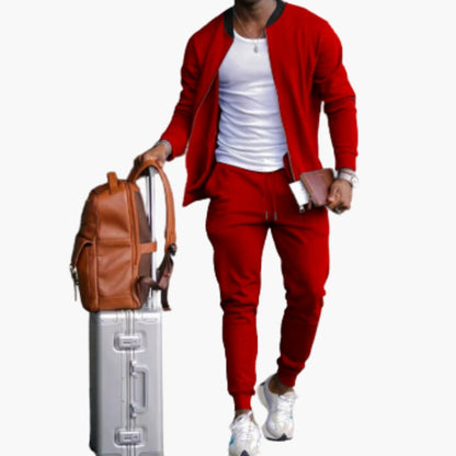 Casual Zip Up Tracksuit for Men