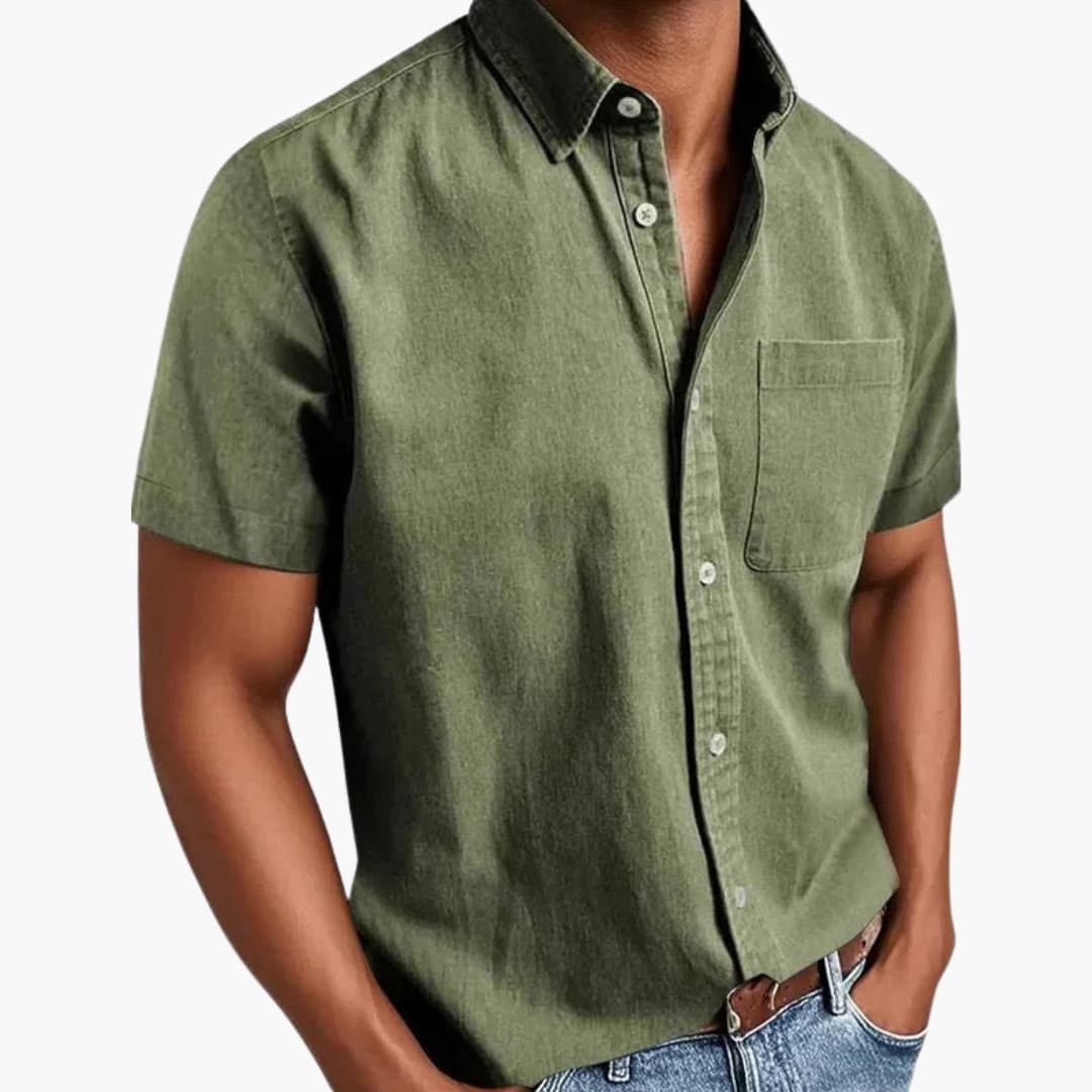 Casual Spring Summer Short Sleeve Shirt - Olytrend