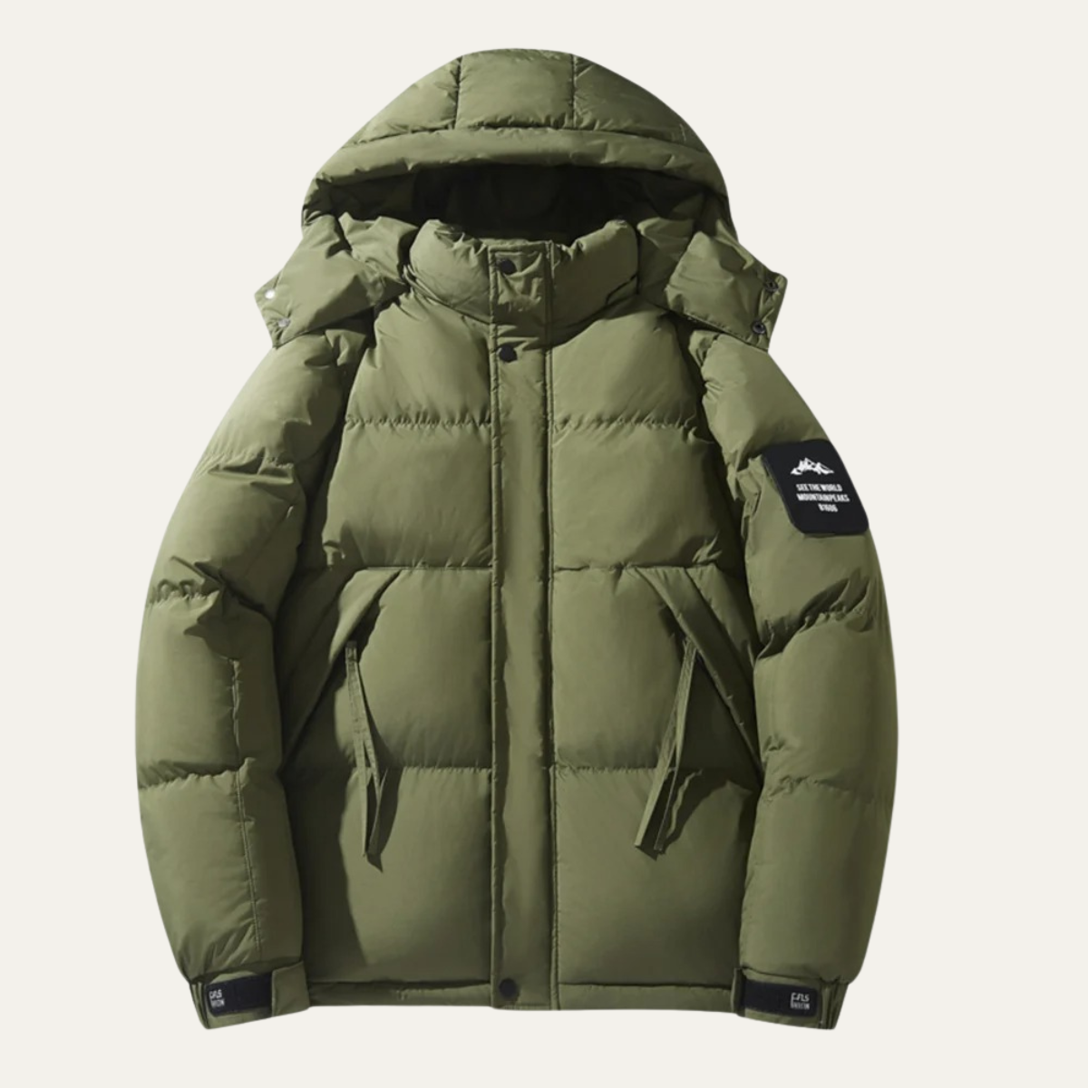 Casual Men's Zip Up Hooded Oversized Jacket