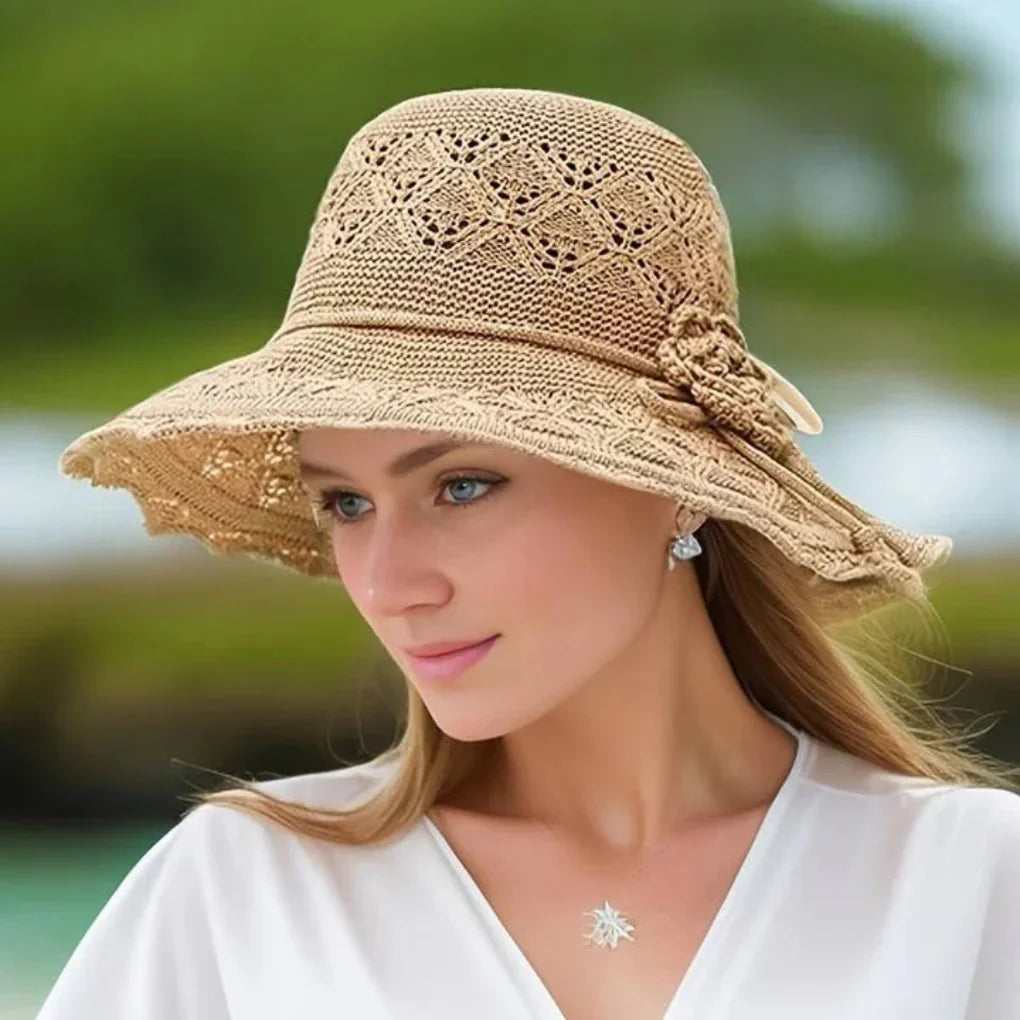 Chic Floral Summer Hat for Ladies