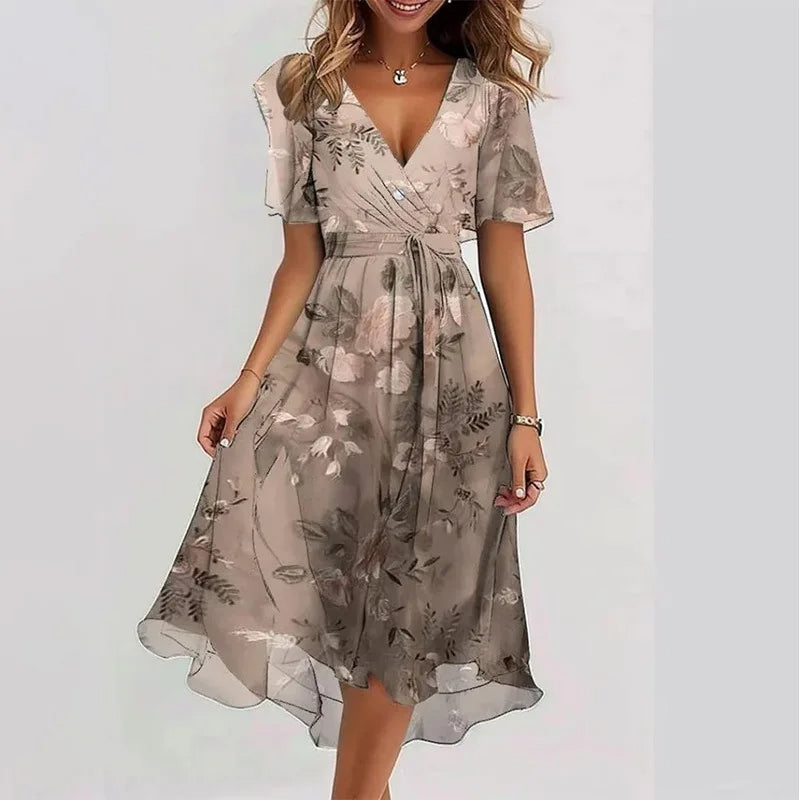 Bright Floral Midi Sundress