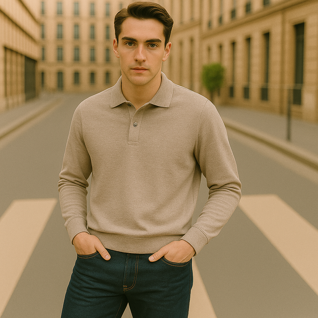 Casual Long Sleeve Shirt for Men | Simple