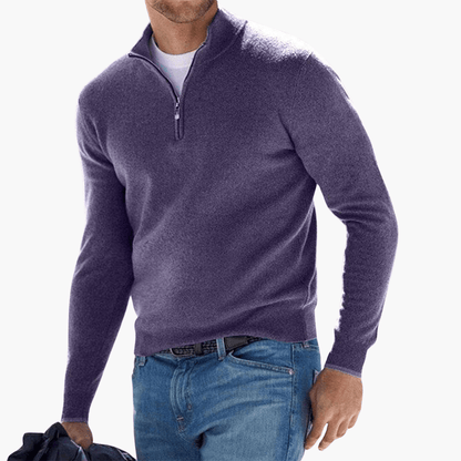 Casual Men's Zip Up Sweater