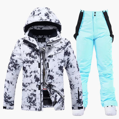 Warm Women's Snow Ski Jacket Set