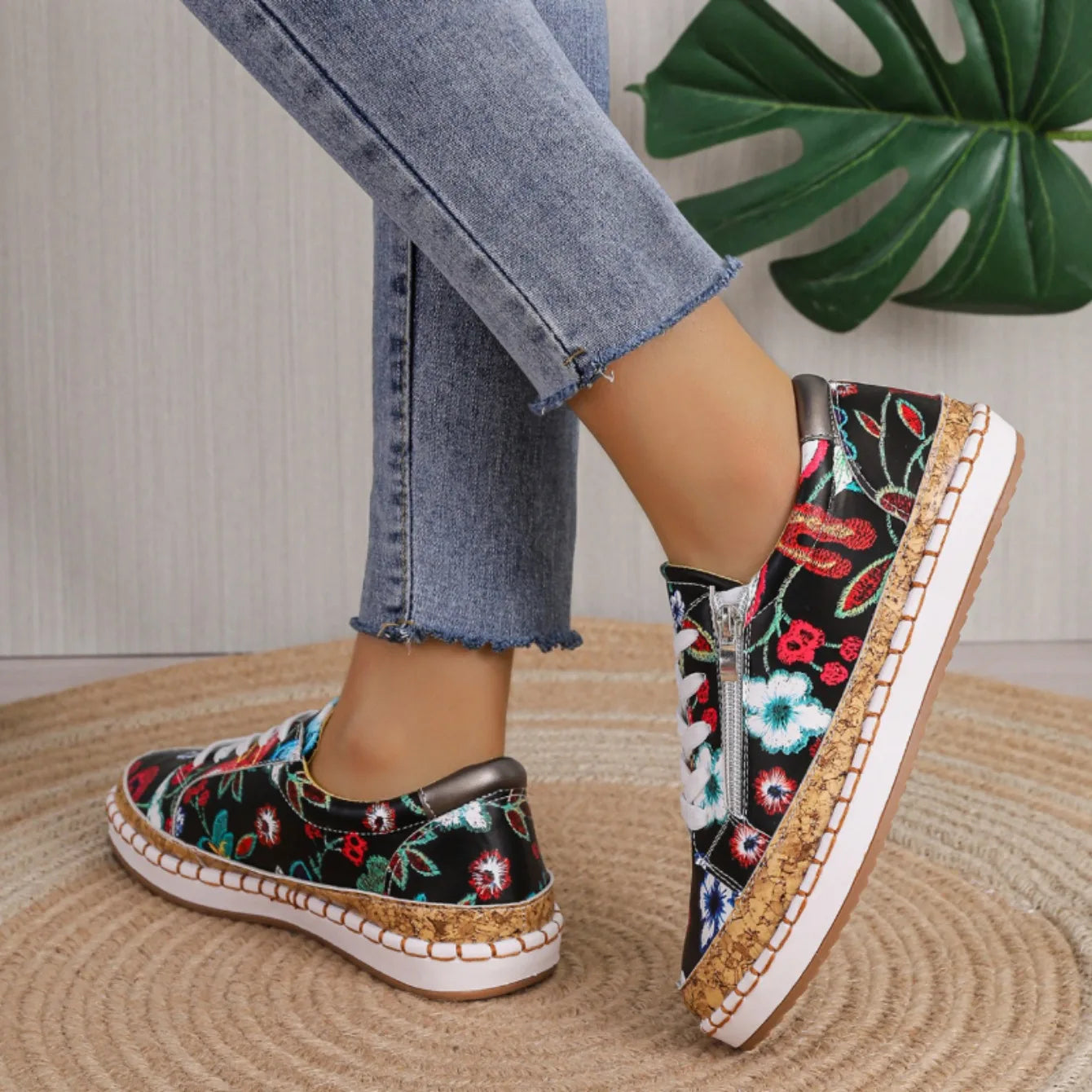 Beautiful Blossom Tie-Up Heels for Ladies