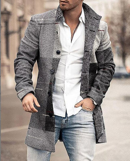 Andrew | Long Coat for Men — Modern Elegance & Urban Style
