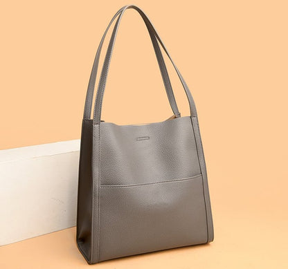 Vegan leather shoulder bag, handmade with Ruby