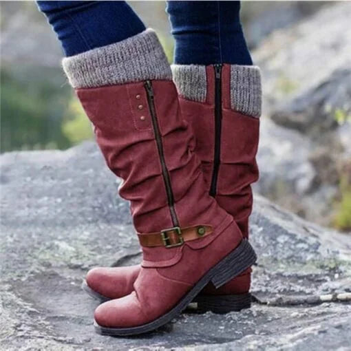 Women's Ankle-High Boots | Buckle Detail