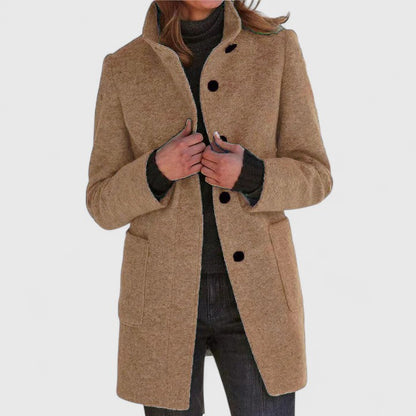 Aya | Mid-Length Coat for Women — Elegance & Daily Warmth