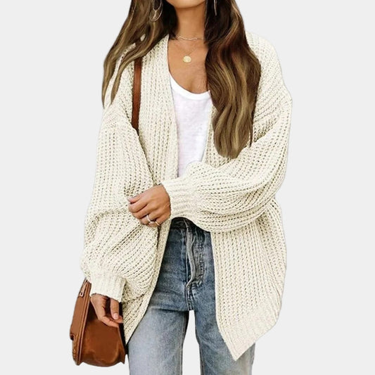 Casual Chic Women's Knitted Cardigan - Autumn