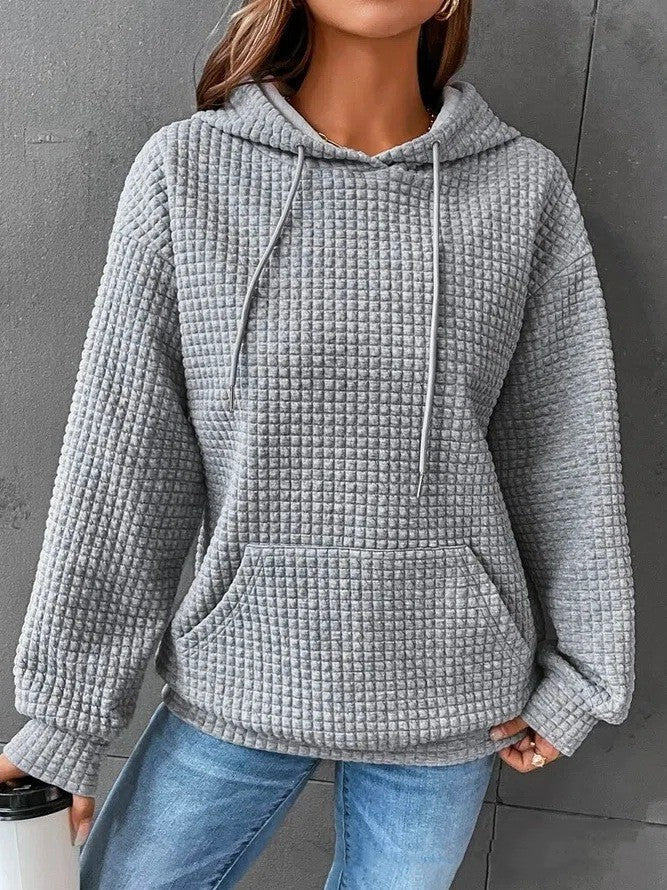 Women's hoodie with hood and kangaroo pocket