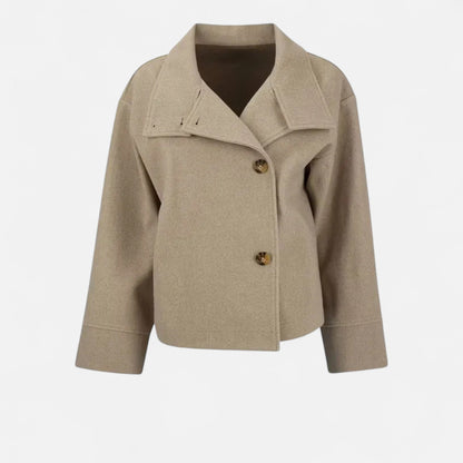 Ancient World | Women's Short Coat High Collar Chic