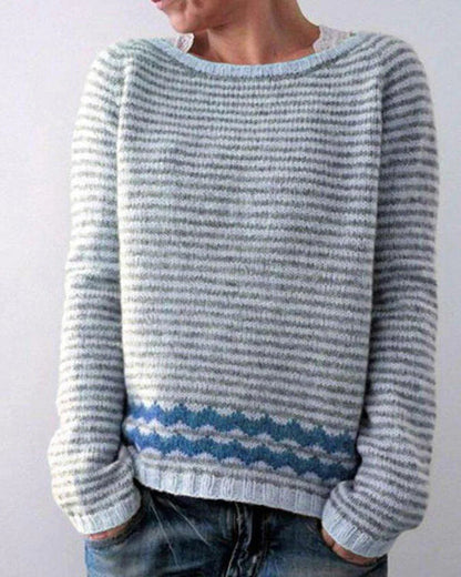 Women's sweater with print | Crew neckline