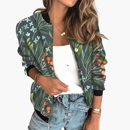 Women's Floral Jacket - Slim Fit & Fashionable