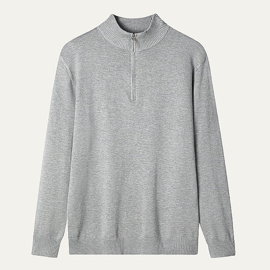 Warm Classic Men's Cashmere Half Zip Sweater - Nocini
