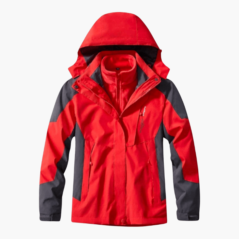 Waterproof Men's Zip Up Hoodie Coat with Pockets