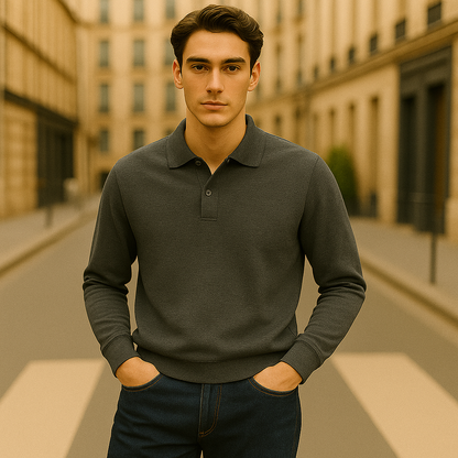 Casual Long Sleeve Shirt for Men | Simple