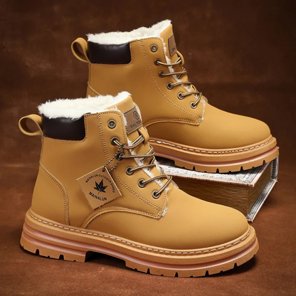 Warm Waterproof Men's Insulated Snow Boots
