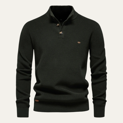 Warm Mens Crew Neck Turtleneck Pullover Sweater