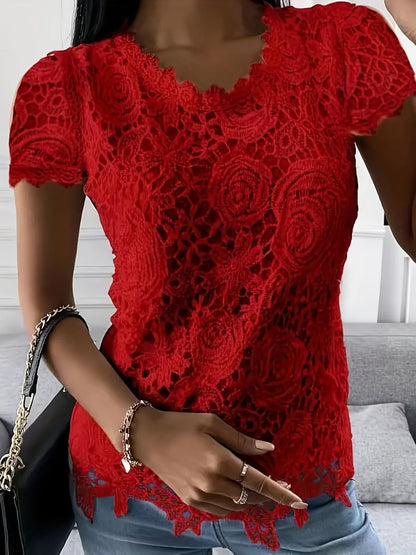 Amelie White Lace Blouse