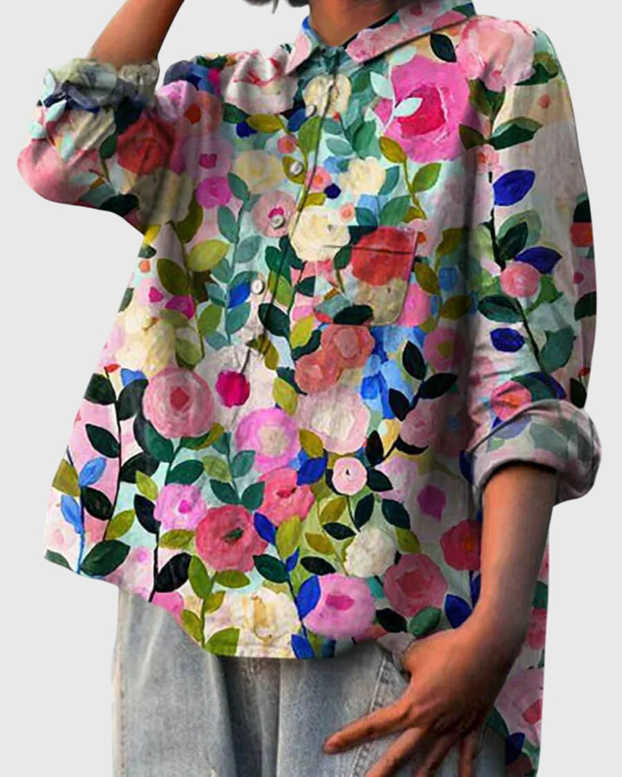 Women's Pretty Flower Pattern Top