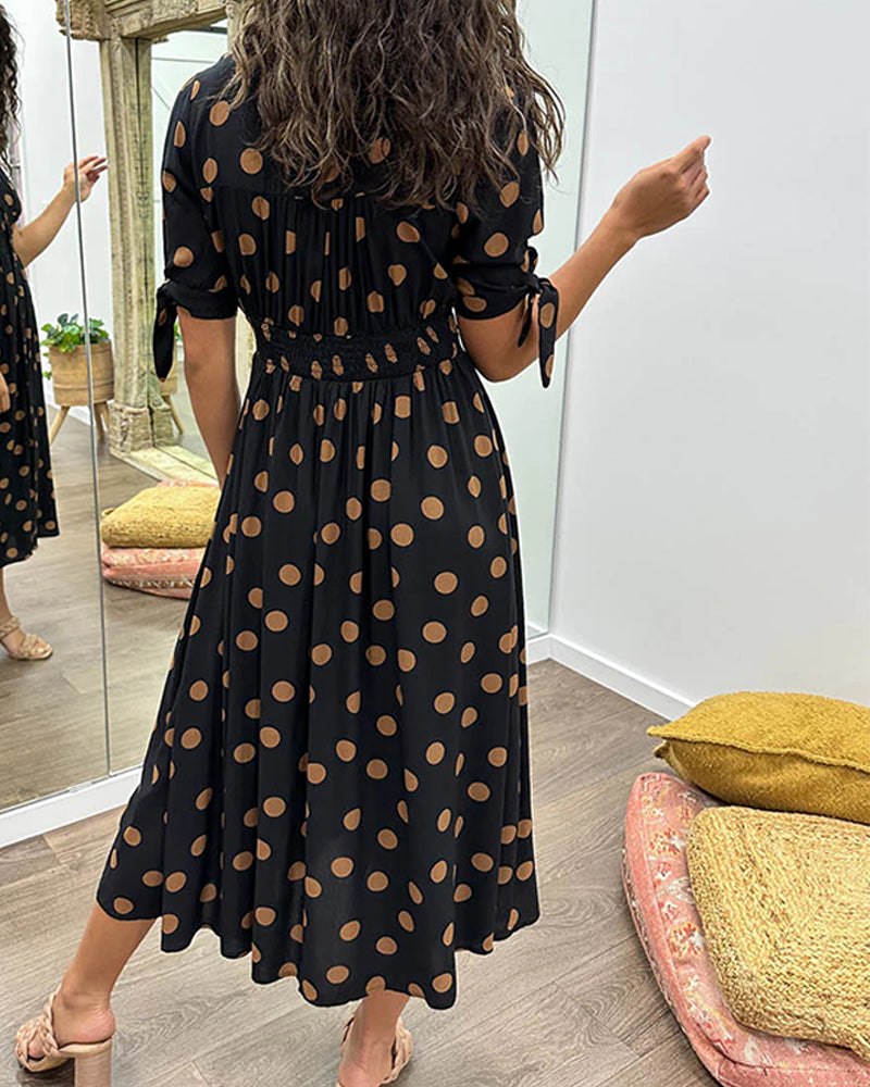 Chic Dot Pattern Women's Dress