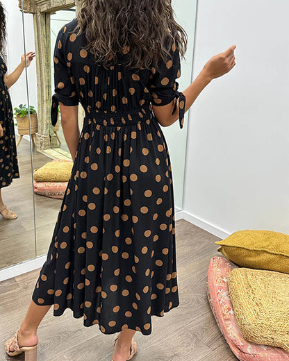 Chic Dot Pattern Women's Dress