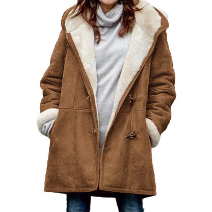 Women's hooded fleece jacket, Melanie: warm and cozy