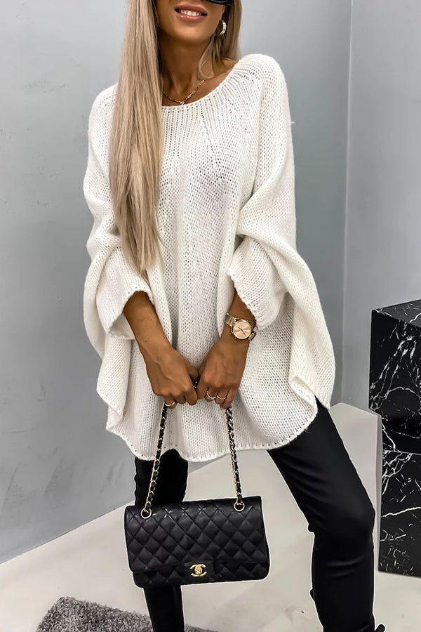 Vira | Comfortable knitted sweater with crew neckline