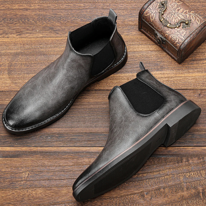 Vintage Men's Leather Chelsea Ankle Boots