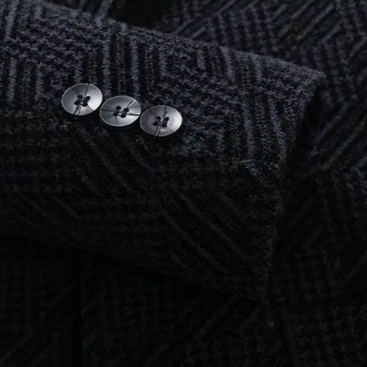 Warm Men's Chenille Blazer with Faux Fur Lining