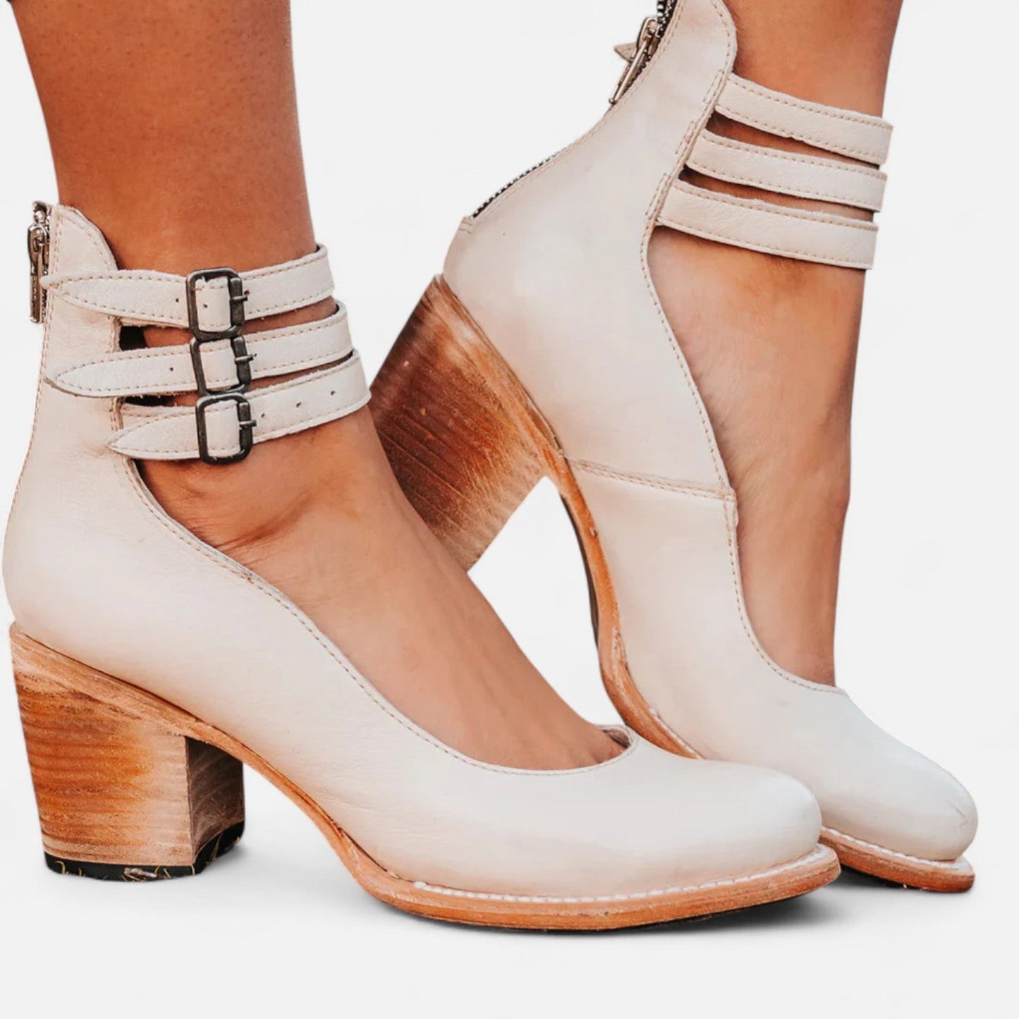 Ancient World | Women's Heeled Sandals – Timeless Craftsmanship and Everyday Elegance