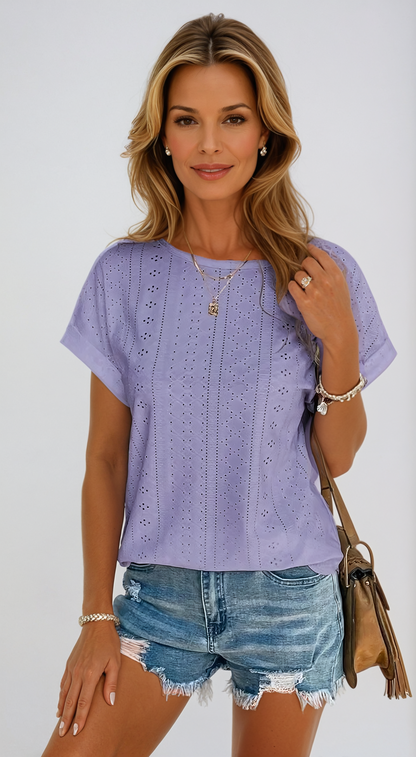 Women's Lace Trim Blouse