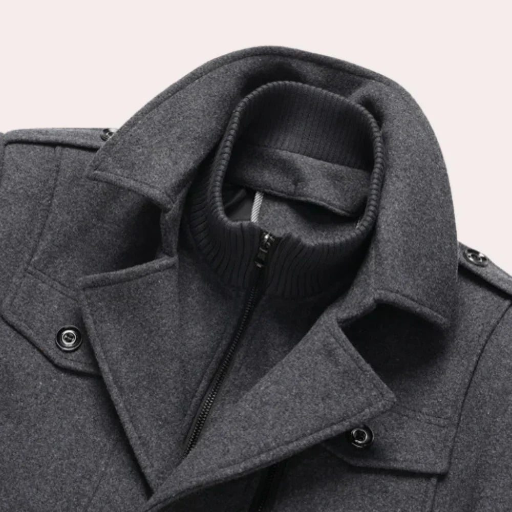 Warm Mens Parka Jacket 2 Piece Set