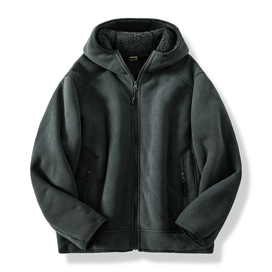 Warm fleece jacket for men