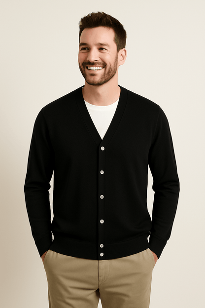 Cardigan with V-neck
