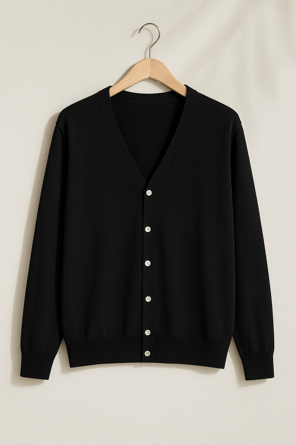 Cardigan with V-neck