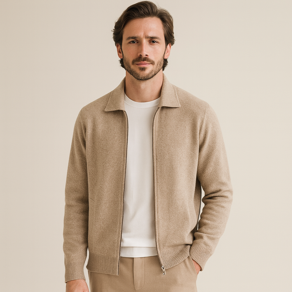 Adrian de Vries | Luxury men's vest with zipper closure
