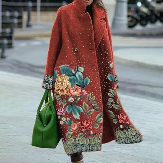 Alessia Wollmantel mit langem Arm und Revers