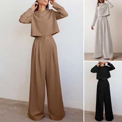 Chic 2-Piece Wide Leg Pants Set