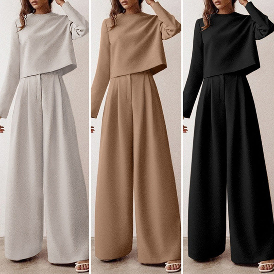Chic 2-Piece Wide Leg Pants Set