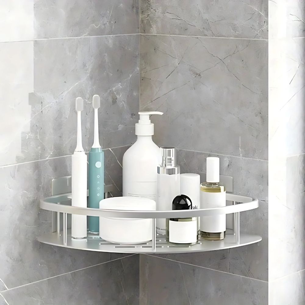2-Tier Stainless Steel Bathroom Shelf