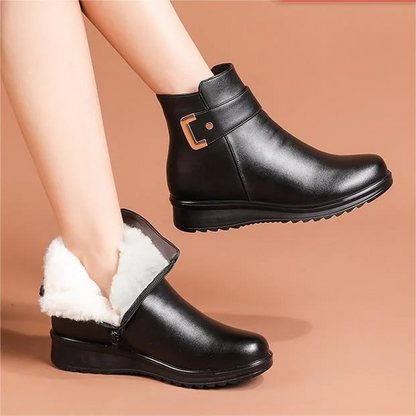 Annabel boots for women in genuine leather – Elegant high-heeled model