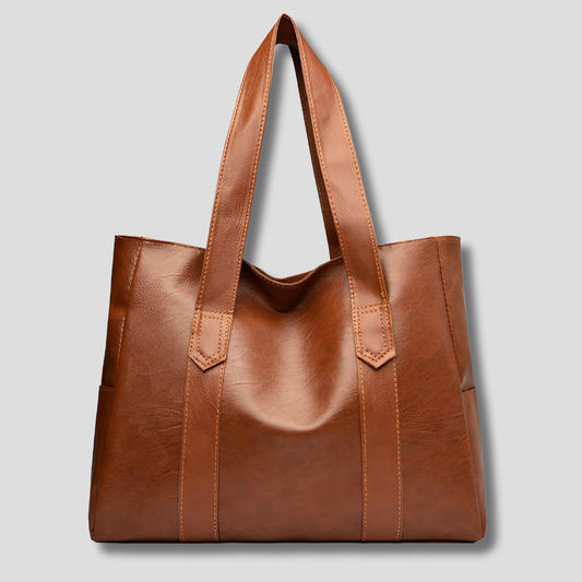 Chic Ladies Genuine Leather Tote Bag - Olytrend