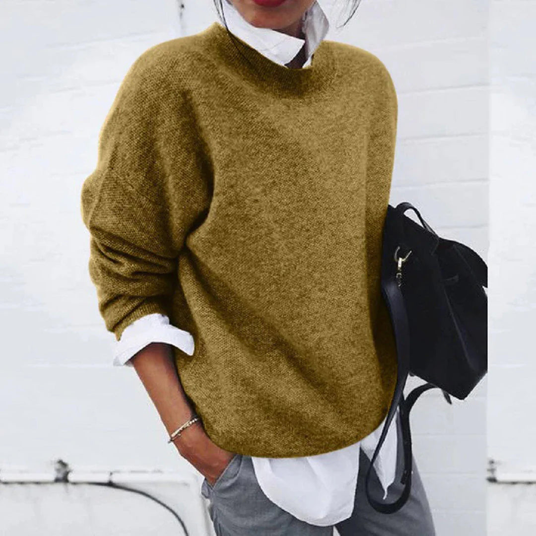 Warm Crew Neck Knit Sweater