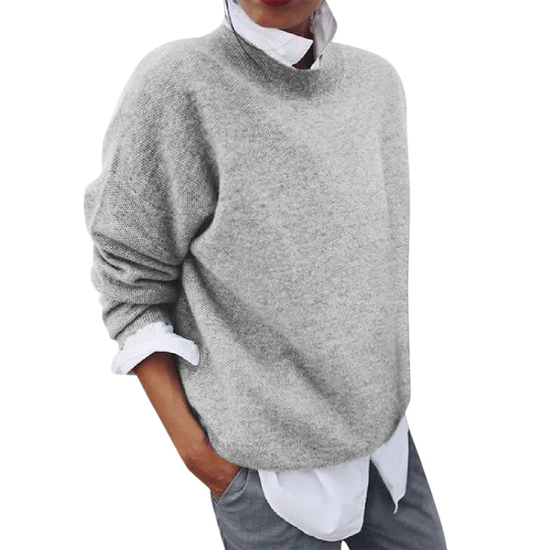 Warm Crew Neck Knit Sweater
