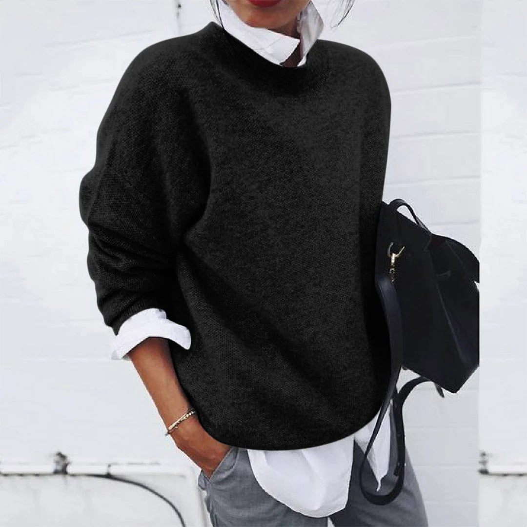 Warm Crew Neck Knit Sweater